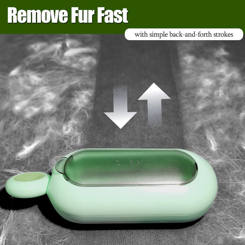 SWJDQS Lint Roller Resuable for Clothes, Magic Self- Cleaning Pet Hair Remover for Cats Dogs Fur, Portable Washable Pet Hair Removal Tool Brush for Curtain, Carpet, Bedding, Sofa, Couch, Green - Image 2